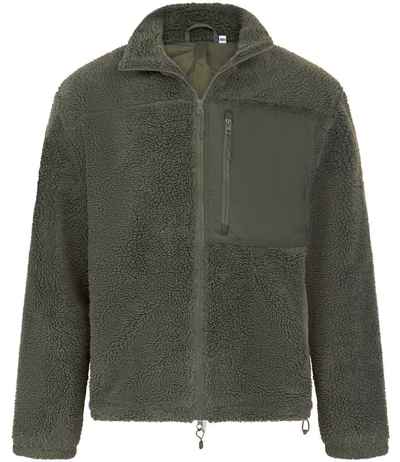 Front Row Recycled Sherpa Fleece Jacket