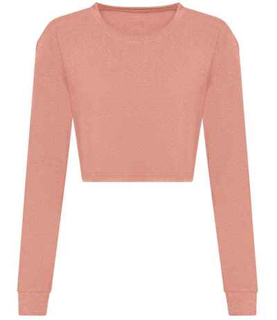 AWDis Ladies Long Sleeve Cropped T-Shirt