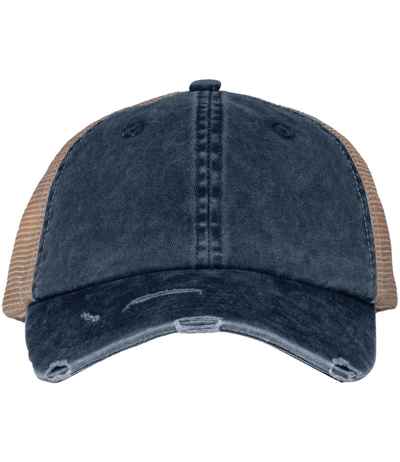 Native Spirit Washed Trucker Destroy Cap