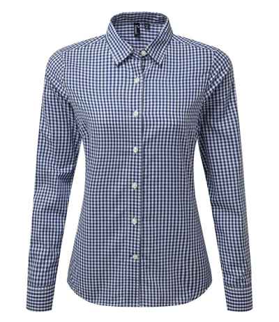 Premier Ladies Maxton Check Long Sleeve Shirt