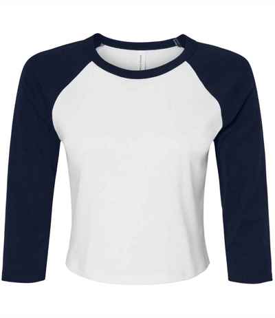 Bella Ladies Micro Rib 3/4 Raglan Baby T-Shirt