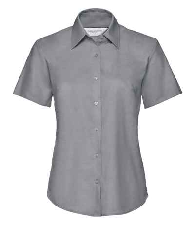 Russell Athletic Collection Ladies Short Sleeve Easy Care Oxford Shirt