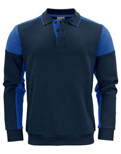 Long Sleeve Polo Sweatshirt