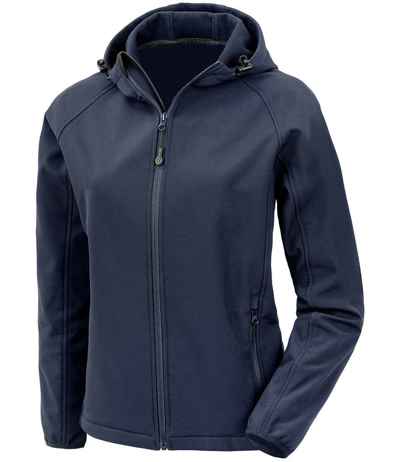 Result Recycled Ladies Three Layer Printable Hooded Soft Shell Jacket