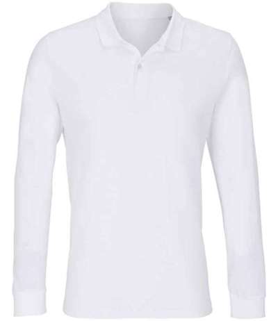 Planet Long Sleeve Pique Polo Shirt