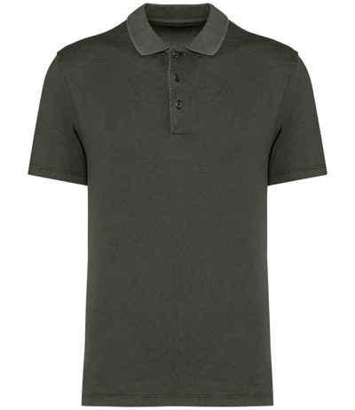 Native Spirit Washed Jersey Polo Shirt
