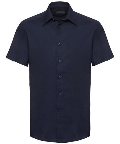 Men's Short Sleeve Easy Care Tailored Oxford Shirt