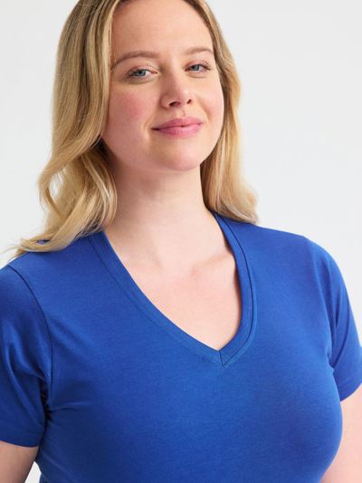 Ladies Classic V Neck T Shirt