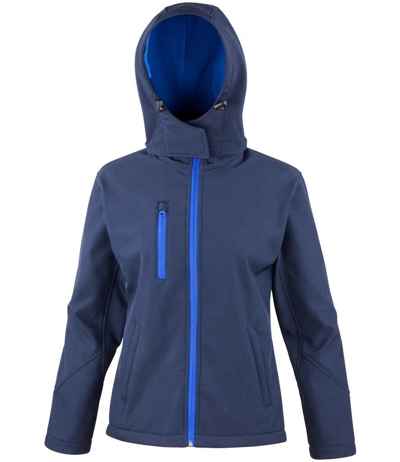 Result Core Ladies Hooded Soft Shell Jacket