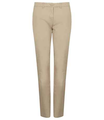 Henbury Ladies Stretch Chino Trousers