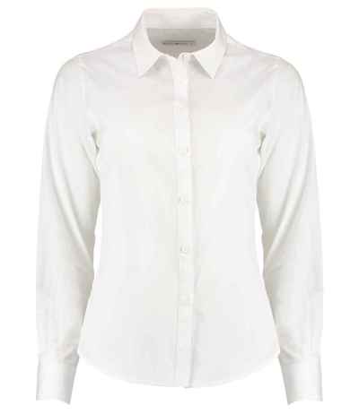 Kustom Kit Ladies Long Sleeve Tailored Poplin Shirt