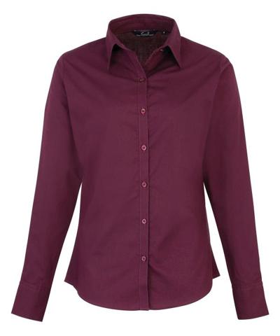 Women's Poplin Long Sleeve Blouse