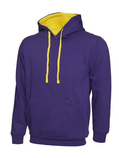 Contrast Hooded Sweatshirt 