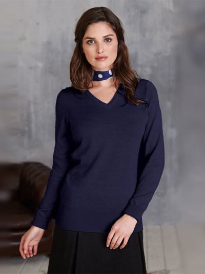 Womens' V Neck Jumper