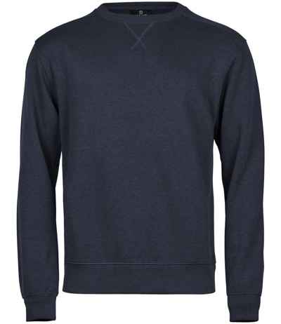 Tee Jays Ribbed Interlock Crew Neck Sweatshirt