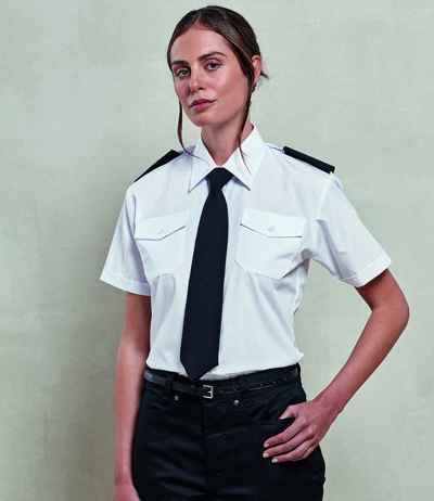 Premier Ladies Short Sleeve Pilot Shirt