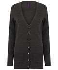 Ladies  V Button Cardigan