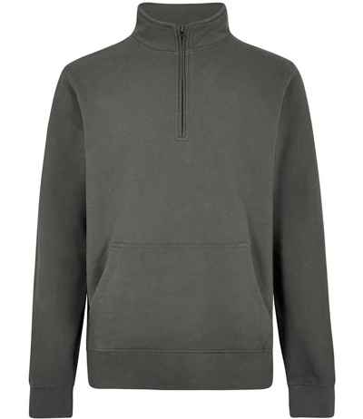 Kustom Kit Regular Fit 1/4 Zip Piqué Sweatshirt