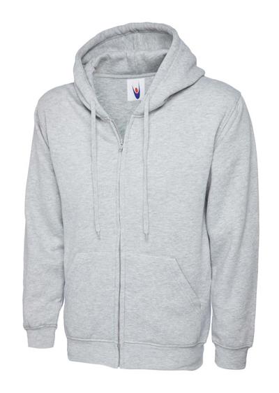 Adults Classic Fill Zip Hooded Sweatshirt