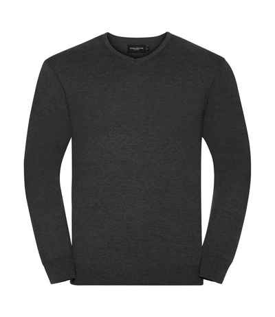 Russell Athletic Collection Cotton Acrylic V Neck Sweater
