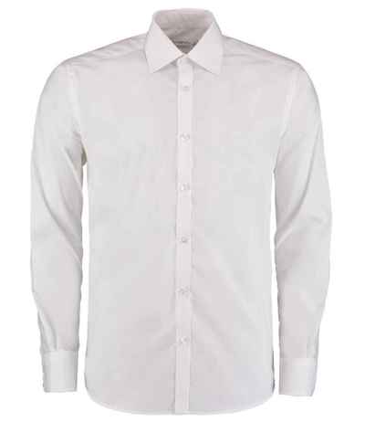 Kustom Kit Long Sleeve Slim Fit Business Shirt