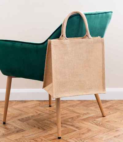 Brand Lab Natural Jute Tote Bag