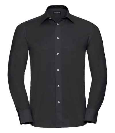 Russell Athletic Collection Long Sleeve Tailored Oxford Shirt