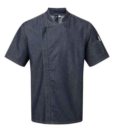 Premier Short Sleeve Zipped Chef's Jacket