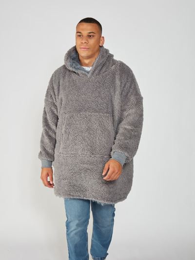 Oversize Reversible Shaggy Sherpa Hoodie