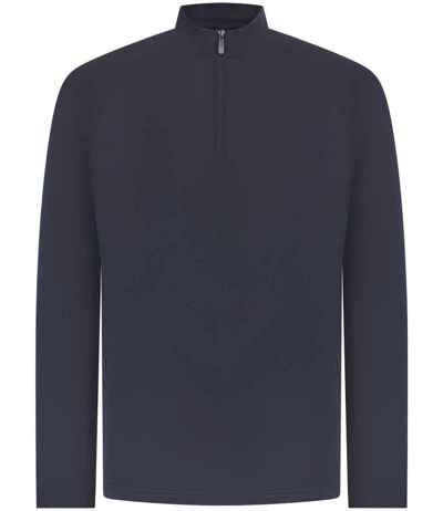 Henbury Zip Neck Wicking Top