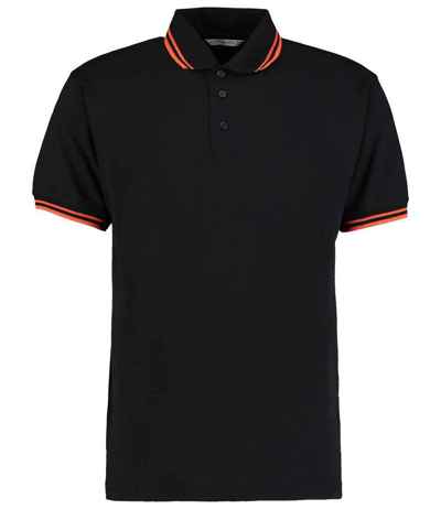 Kustom Kit Contrast Tipped Poly/Cotton Piqué Polo Shirt