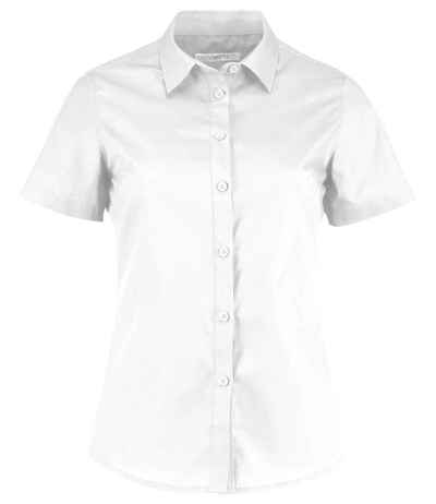 Kustom Kit Ladies Short Sleeve Tailored Poplin Shirt