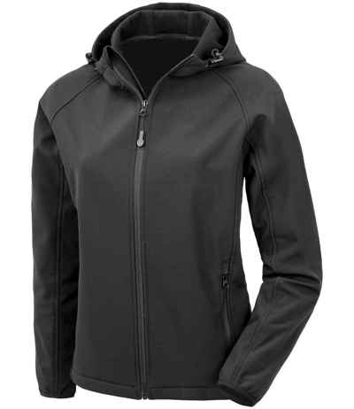 Result Recycled Ladies Three Layer Printable Hooded Soft Shell Jacket
