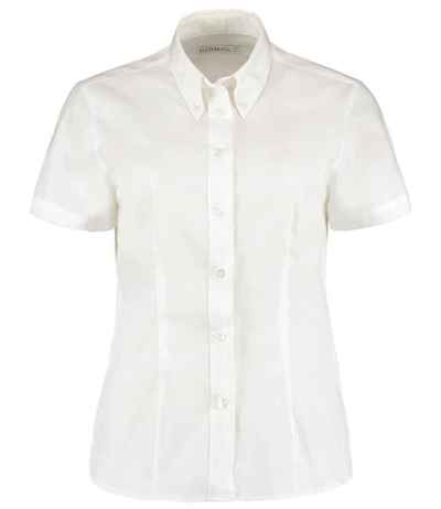 Kustom Kit Ladies Premium Short Sleeve Tailored Oxford Shirt