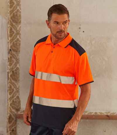 Yoko Two Tone Short Sleeve Polo Shirt