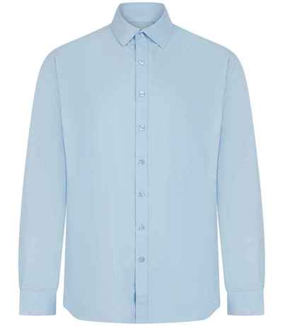 Henbury Long Sleeved Cotton Feel Coolplus® Shirt