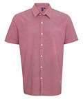 Microcheck (Gingham) Short Sleeve Cotton Shirt