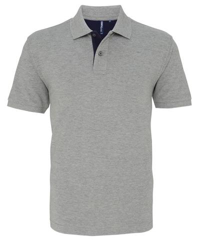 Mens Classic Fit Contrast Polo