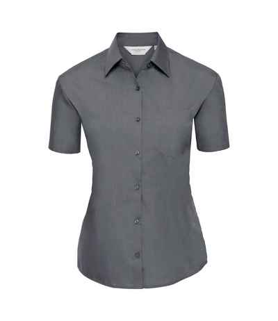 Russell Athletic Collection Ladies Short Sleeve Easy Care Poplin Shirt