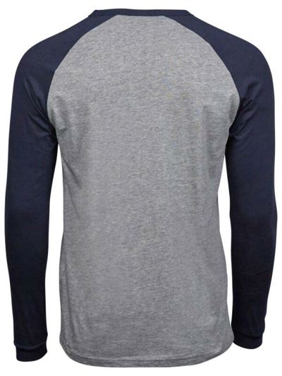 Tee Jays Mens Long Sleeve Baseball T Shirt