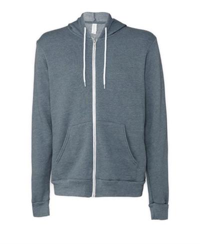 CLEARANCE Unisex Zip Up Polycotton Fleece Hoodie