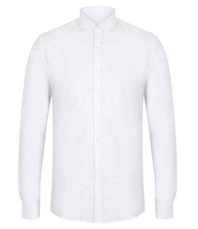 Henbury Modern Long Sleeve Slim Fit Oxford Shirt