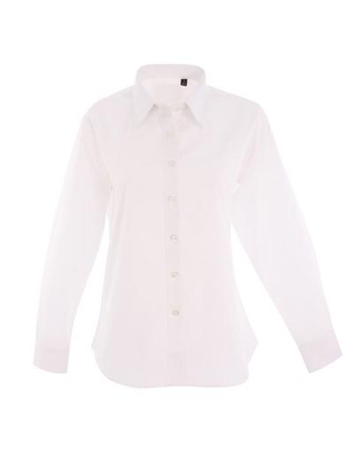 Ladies Pinpoint Oxford Half Sleeve Shirt