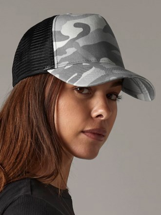 Camo Snapback Trucker Cap