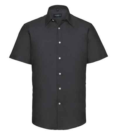 Russell Athletic Collection Short Sleeve Tailored Oxford Shirt