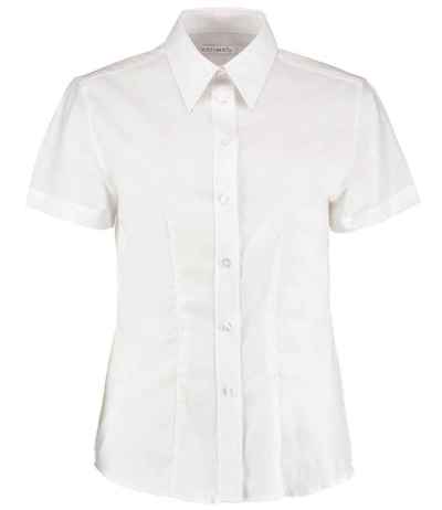 Kustom Kit Ladies Short Sleeve Tailored Workwear Oxford Shirt