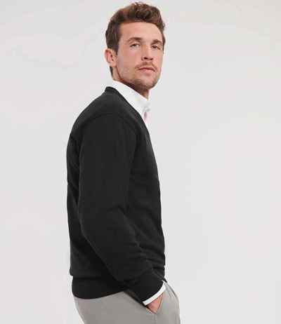 Russell Athletic Collection Cotton Acrylic V Neck Sweater