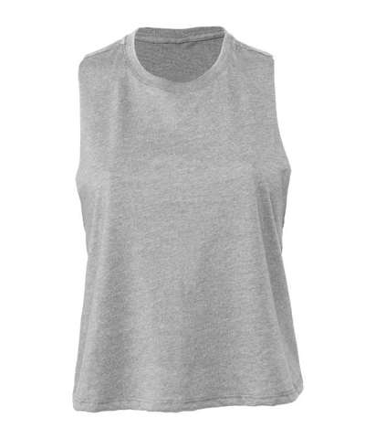 Bella Ladies Racer Back Cropped Tank Top