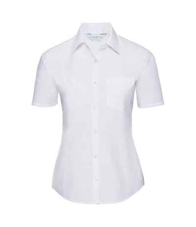 Russell Athletic Collection Ladies Short Sleeve Easy Care Poplin Shirt