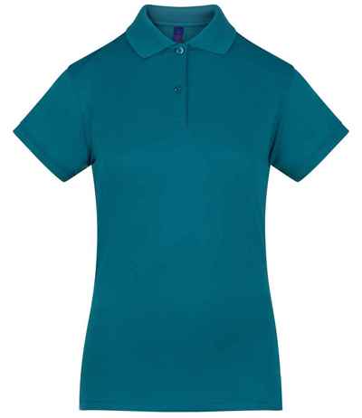 Henbury Ladies Coolplus® Wicking Piqué Polo Shirt